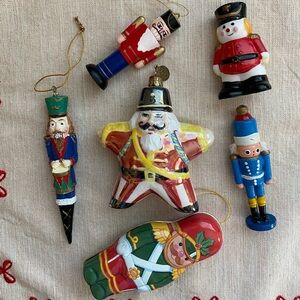 Lot of Vintage Nutcracker Soldier Ornaments